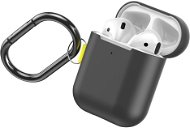 Baseus Woven Label Hook Protective Case for AirPods 1 / 2 Gen Grey/Yellow - Headphone Case