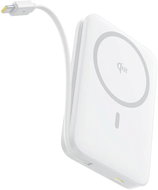 Baseus PicoGo Qi2 10000mAh, 27W, with USB-C cable white - Power Bank