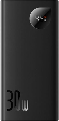 Baseus Adaman2 Digital Display Fast Charge Power Bank 10000 mAh 30 W Black (With Simple Series Chargin - Powerbank - Hlavný obrázok