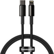 Baseus Tungsten Gold Fast Charging Data Cable Type-C to Lightning PD 20W 1m Black - Napájecí kabel