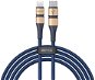 Baseus BMX Double-Deck MFi Cable Type-C to Lightning PD, 18W, 1.8m, Gold + Blue - Data Cable