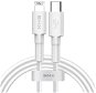 Baseus BMX Mini White MFi Cable Type-C (USB-C) to Lightning PD 18 W 1.2 m White - Dátový kábel