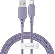 Baseus Colourful Lightning Cable 2.4A 1.2m Purple - Adatkábel