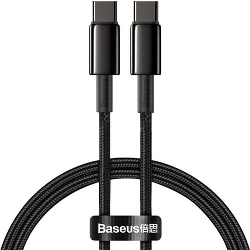 Baseus Tungsten Gold Fast Charging Data Cable Type-C (USB-C) 100 W 1 m Schwarz - Datenkabel - Hauptbild