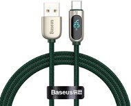 Baseus Display Fast Charging Data Cable USB to Type-C 5A 1m Green - Adatkábel