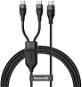 Baseus Flash Series Fast Charging Data Cable Type-C to Dual USB-C 100W 1.5m Black - Adatkábel