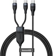 Baseus Flash Series Fast Charging Data Cable Type-C to Dual USB-C 100 W 1,5 m Black - Dátový kábel