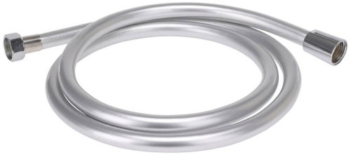 BATHROOM SOLUTIONS Sprchová hadice, plastová, 150 cm, závit 1/2", stříbrná Main image BATHROOM SOLUTIONS Sprchová hadice, plastová, 150 cm, závit 1/2", stříbrná - Shower Hose - Main image