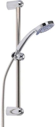 BATHROOM SOLUTIONS shower set, hand shower and 150cm hose, silver, 5 modes - Shower Set - Main image