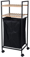Bathroom Solutions 2in1 laundry basket, mobile bathroom trolley and 2 shelves - Cart