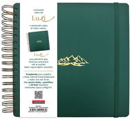 BALOUŠEK Print Scrapbook Luxi, 210 × 210 mm, laminated, bottle green - Photo Album