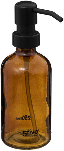 5five Simply Smart, glass, brown, 250 ml - Soap Dispenser - Main image