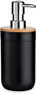 Berilo Clean with bamboo lid, black, 350 ml - Soap Dispenser