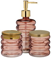 Bathroom Solutions Hum, glass dispenser, cup, jar, pink - Soap Dispenser