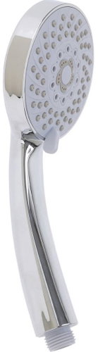BATHROOM SOLUTIONS shower head, 5 spray patterns, 9.5cm diameter, silver - Shower Head - Main image