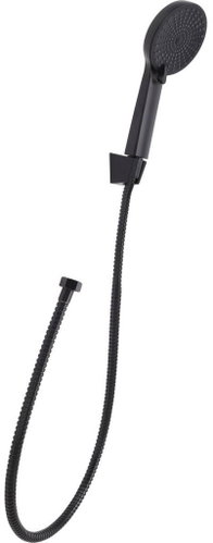 BATHROOM SOLUTIONS hand shower with 150cm hose and wall mount, black, 3 modes - Shower Set - Main image