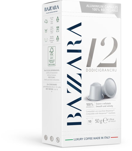 BAZZARA Nespresso Dodicigrancru 10 capsules - Kávové kapsle - Main image