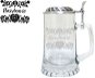 B.BOHEMIAN Džbánek s cínovým víkem Sks 0,5 l NAZDRAVIE (SK) - Glass
