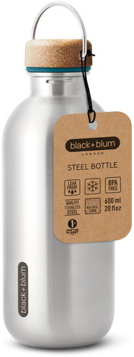 BB Ocelová láhev s korkem, mořská - Drinking Bottle - Main image