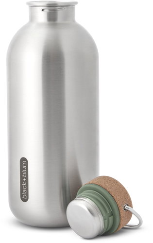 BB Ocelová láhev s korkem, olivová - Drinking Bottle - Main image
