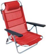 Bo-Camp Beach chair Monaco red - Kemping fotel