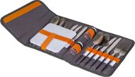 Bo-Camp 4-Person Picnic Cutlery Set with Carry Case, Grey - Camping Utensils