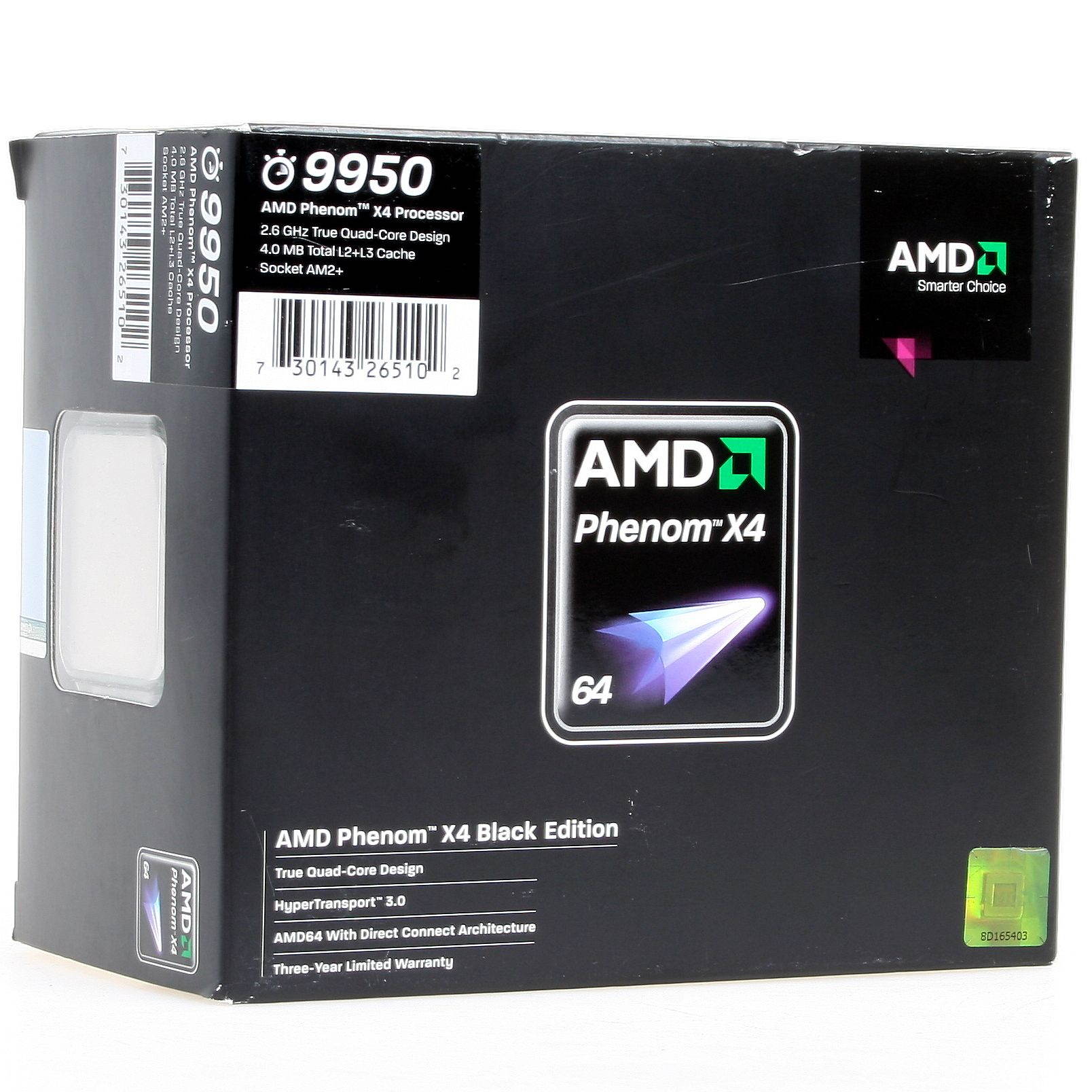 AMD Phenom 9950 X4 Quad Core Black Edition 140W 2600MHz BOX