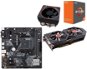 AMD Aktionspaket: VGA + MB + CPU + Kühlkörper - Set