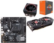 AMD akciós csomag: VGA + MB + CPU + hűtőborda - Szett