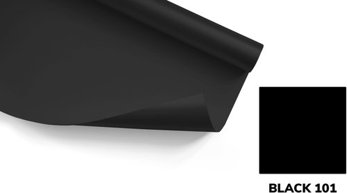 BD Backgrounds Photography Background 1.35 × 11 m BLACK, paper roll - Photo Background - Main image