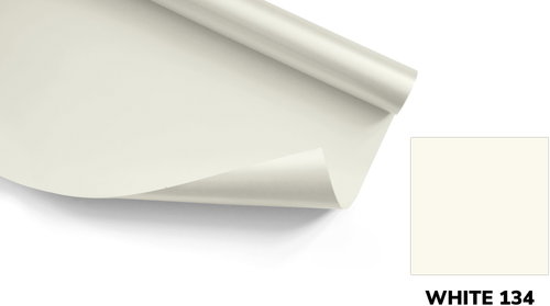 BD Backgrounds Photography Backdrop 2.72 × 11 m WHITE, ivory paper roll - Photo Background - Main image