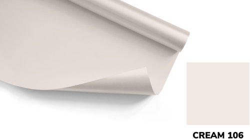 BD Backgrounds Photography Backdrop 2.72 × 11 m CREAM, Light Beige Paper Roll - Photo Background - Main image