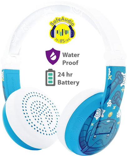 BuddyPhones Wave - Robot, kék - Vezeték nélküli fül-/fejhallgató - Fő fotó
