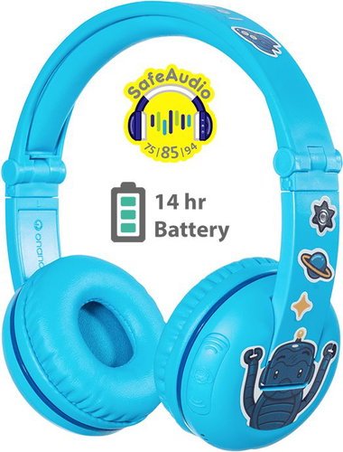 BuddyPhones Play, kék - Vezeték nélküli fül-/fejhallgató - Fő fotó
