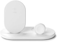 Belkin BOOST CHARGE 3 az 1-ben vezeték nélküli töltés iPhone-hoz/Apple Watch-hoz/AirPods-hoz, fehér színben - Vezeték nélküli töltő