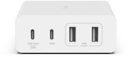 Belkin Boost Charge PRO 108W 4-Ports USB GaN Desktop Charger (Dual C and Dual A) and 2m Cord - White - Netzladegerät