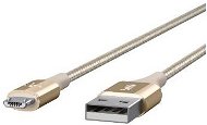 Belkin Premium Kevlar USB-A 2.0 / microUSB 1.2 m, zlatý - Dátový kábel