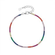 BEALIO 04782 Stříbrný náramek Tenisový 1 linka 2 mm (Ag 925/1000, 3,41 g) - Bracelet