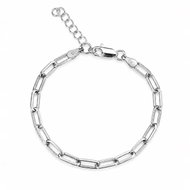 BEALIO 14479 Stříbrný náramek Paperclip (Ag 925/1000, 3,92 g) - Bracelet