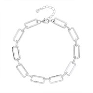 BEALIO 13920 Stříbrný náramek Paperclip (Ag 925/1000, 8,17 g) - Bracelet