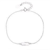 BEALIO 14399 Stříbrný náramek Paperclip (Ag 925/1000, 1,14 g) - Bracelet