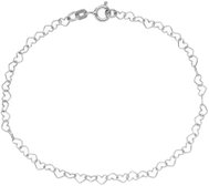 BEALIO 05514 Stříbrný náramek Srdce 18 cm (Ag 925/1000, 1,22 g) - Bracelet
