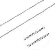 BEALIO 03036 Stříbrný řetízek Pancer 040 42 cm (Ag 925/1000, 2,01 g) - Chain Necklace