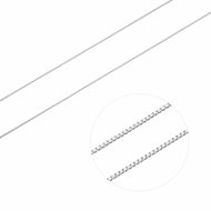 BEALIO 04075 Stříbrný řetízek Venezia jemný Hrana 36 cm (Ag 925/1000, 1,43 g) - Chain Necklace