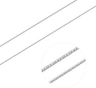 BEALIO 01165 Stříbrný řetízek Strunka broušená celá 50 cm (Ag 925/1000, 2,79 g) - Chain Necklace