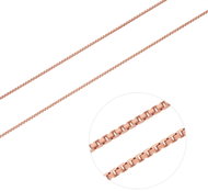 BEALIO 05630 Stříbrný řetízek Venezia lesklý Rose 50 cm (Ag 925/1000, 2,79 g) - Chain Necklace