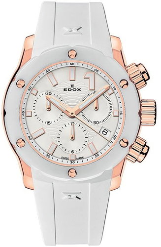 Edox 10225-37RB-BIR CO-1 Chronograph Ladies Watch Ceramic 38 mm 30 ATM - Watch - Main image