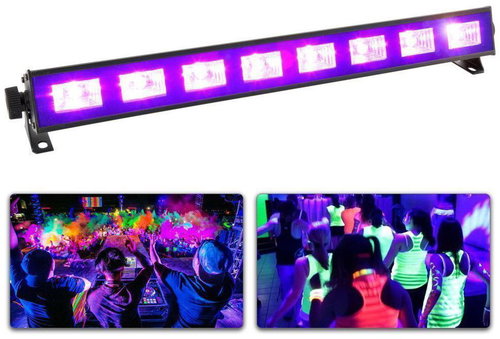 BeamZ BUV93 BAR 8 × 3W UV LEDs - Lighting Effect - Main image