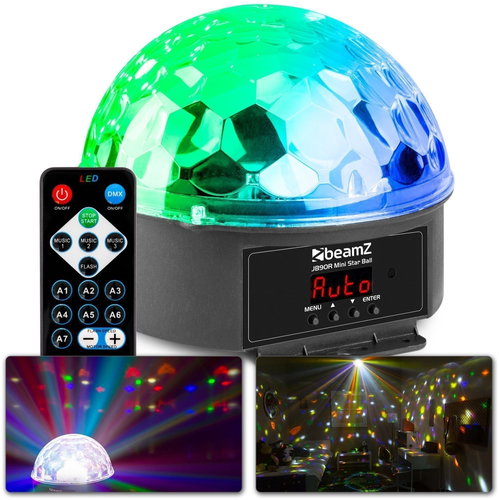 BeamZ JB90R Mini Star Ball DMX LED 9 Colours - Lighting Effect - Main image