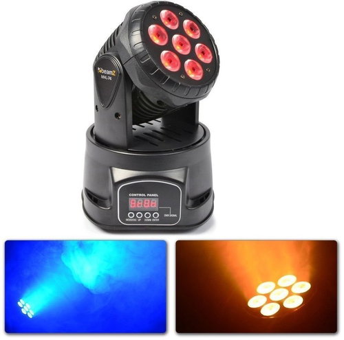 BeamZ LED MHL74 Mini moving head wash 7×10W 4-IN-1 LED - Lighting Effect - Main image